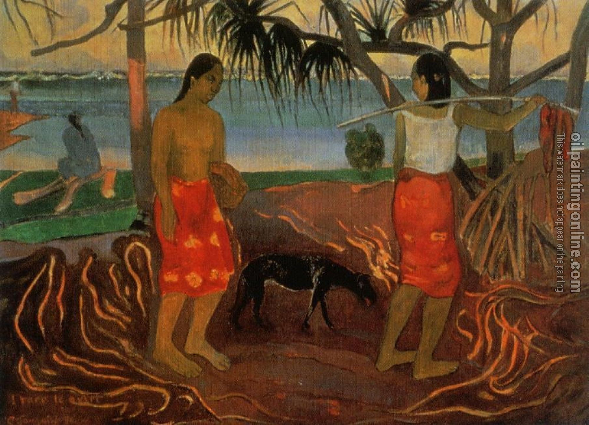 Gauguin, Paul - Beneath the Pandanus Tree